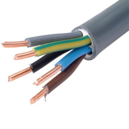 XVB-5G6 kabel (grijs) haspel per 100 meter