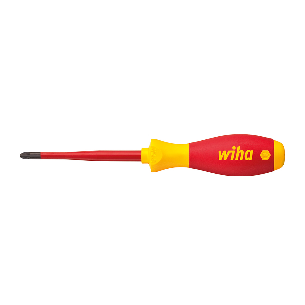 WIHA PlusMin/Pozidriv Schroevendraaier SoftFinish Electric slimFix 3281 SL/PZ1 80mm