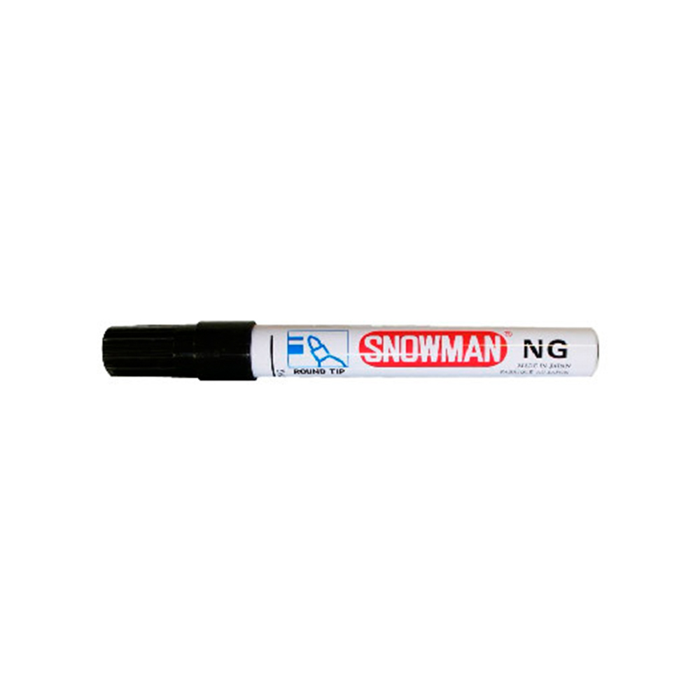 Snowman New Giant Marker Waterproof Permanent zwart NG-12 12 stuks