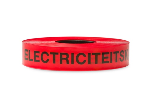 [MFQ-023-0105456] Waarschuwingslint elektriciteitskabel rood