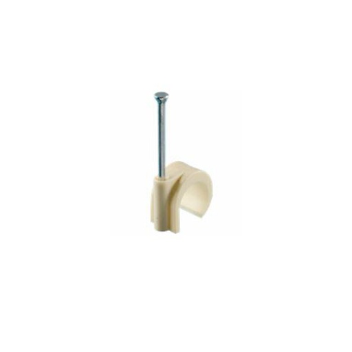 [MFQ-023-0105687] Hekon spijkerclip 16-19mm crème 100 stuks