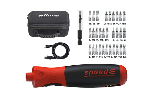 [MFQ-023-0105768] WIHA SpeedE PocketDrive Schroevendraaierset met 31-delig Bitbox